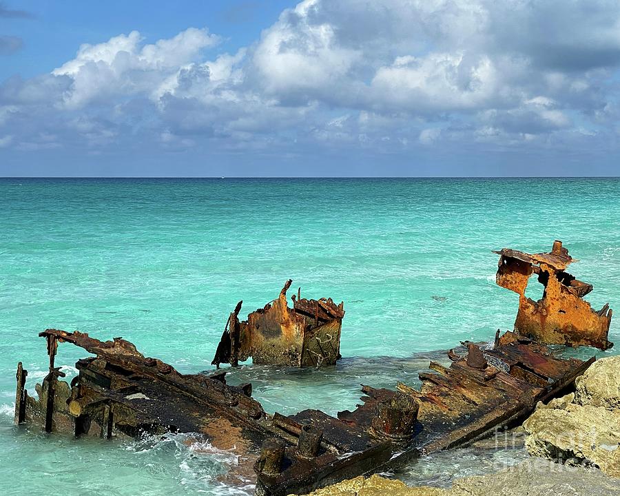 Shipwreck Erosion of the Gallant Lady Photograph by Barbie Corbett-Newmin