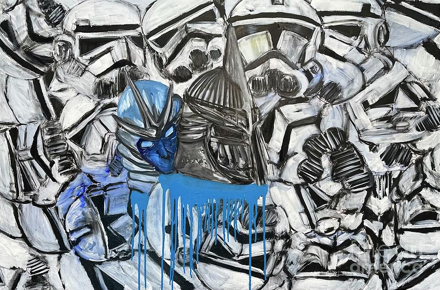 Shredder And Storm Troopers Mixed Media