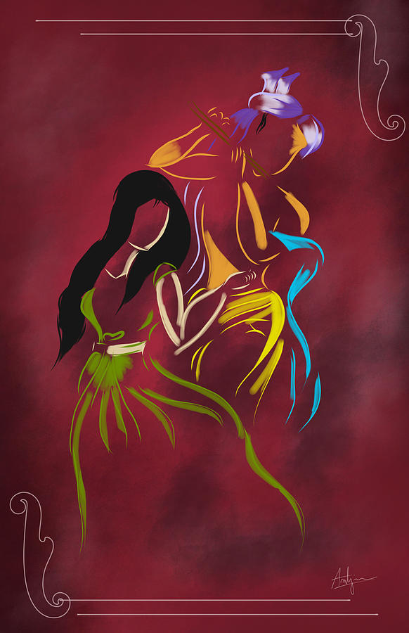 krishna digital painting