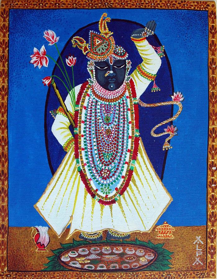 Shreenathji Painting by Alpa | Fine Art America