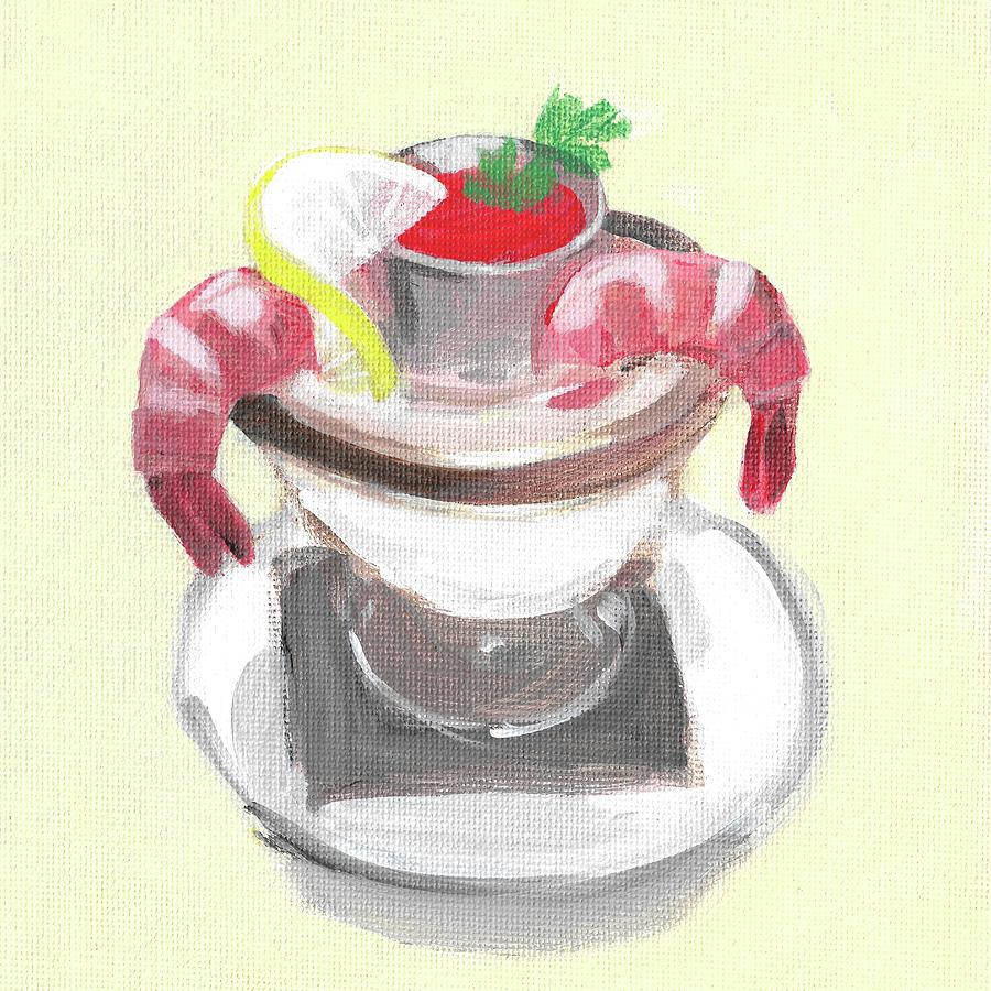 Shrimp Cocktail  Painting by Kazumi Whitemoon