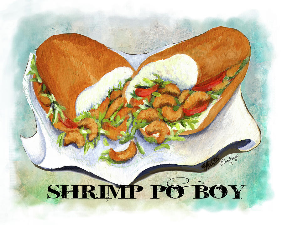 Shrimp Po Boy 2 Painting