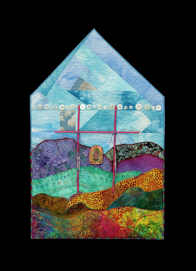 Shrine to Land and Sky 1 Mixed Media by Vivian Aumond