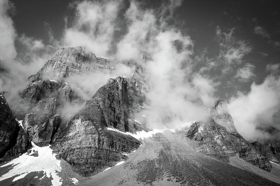 Black And White Photograph - Shrouded Mountains by Jake Sublett Black And White Photograph - Shrouded Mountains by Jake Sublett