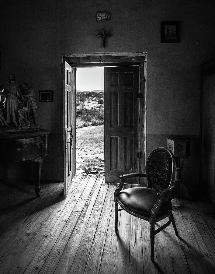 Shut the Front Door - Monochrome Photograph by KC Hulsman