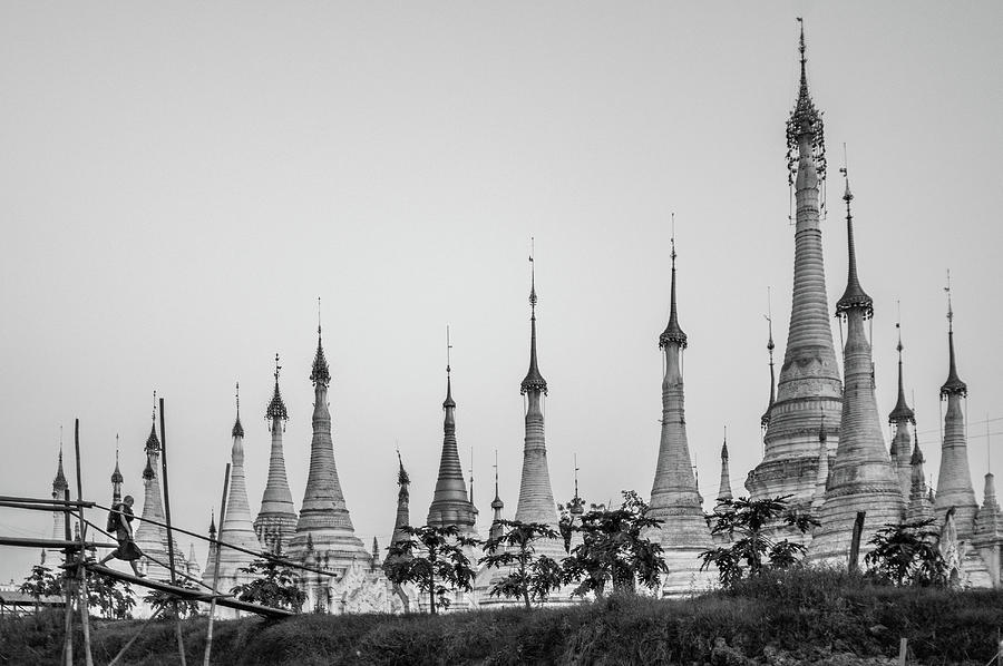 Shwe Indein Pagoda Photograph by Arj Munoz