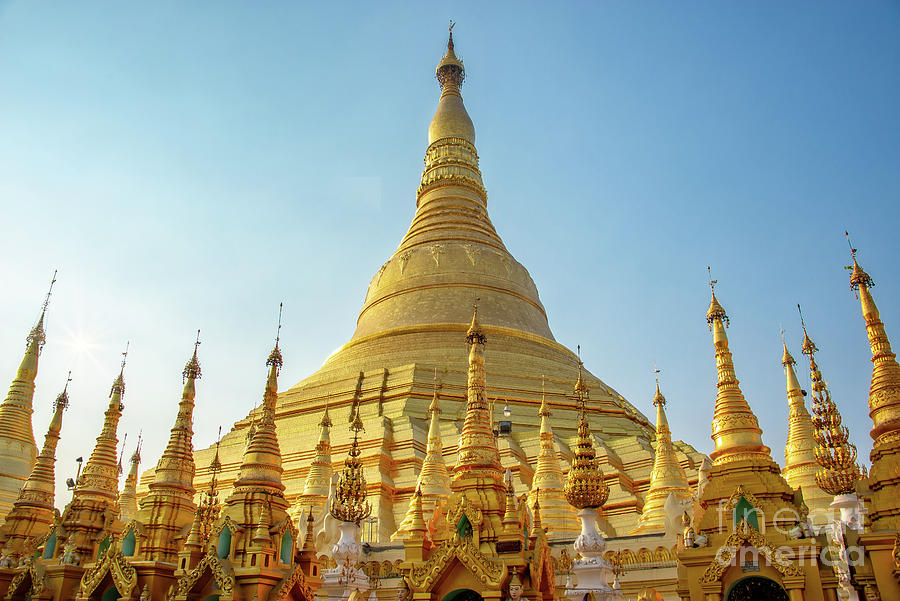 Shwedagon pagoda, Yangon Myanmar Photograph by Delphimages Photo Creations