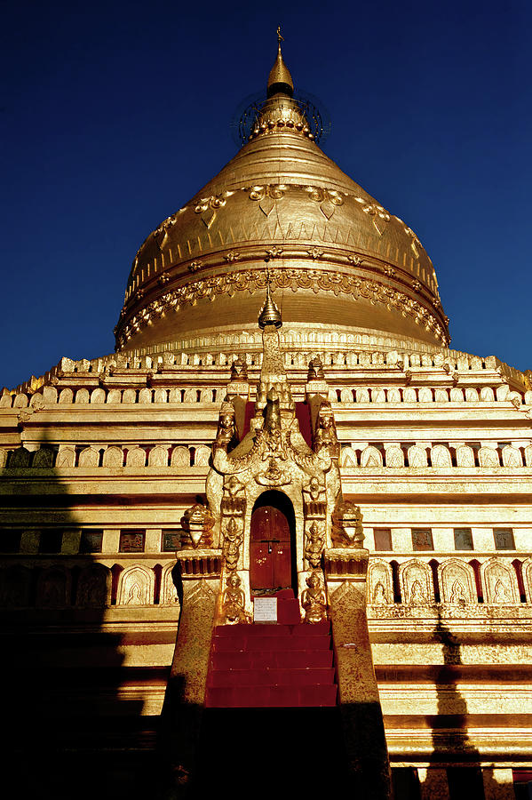 Shwezigon  the Golden Stupa, Bagan, Myanmar Photograph by Lie Yim