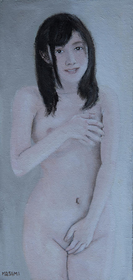 Shy Girl Painting by Masami IIDA