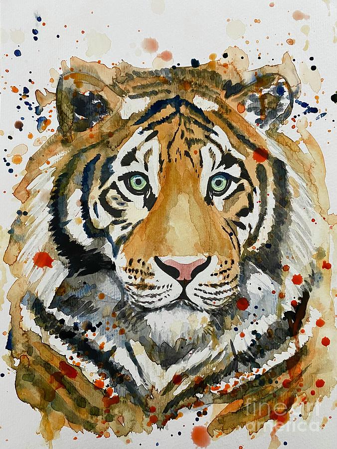 Siberian Tiger Painting by Danae Steele - Fine Art America