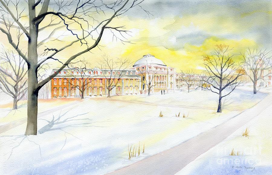 Sibley Hall - Cornell University Painting by Melly Terpening