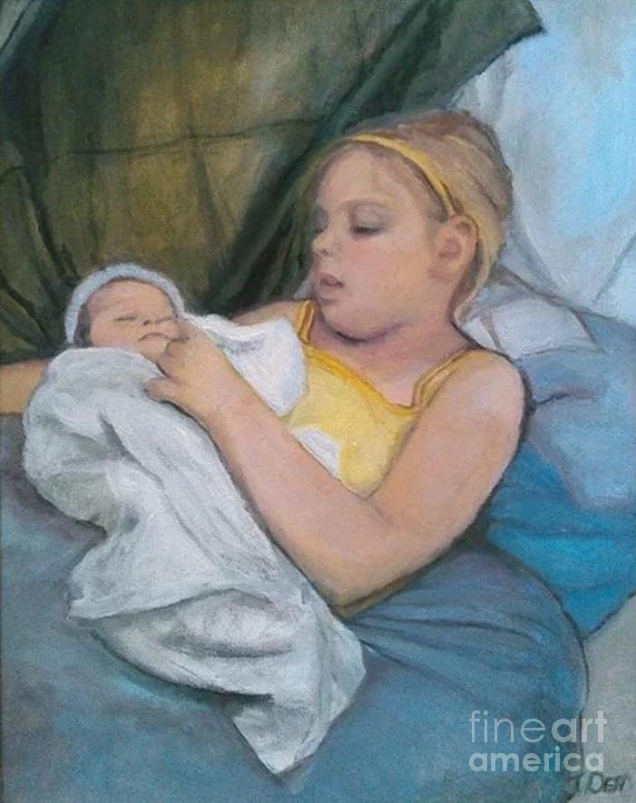 Siblings Painting by Jamie Derr