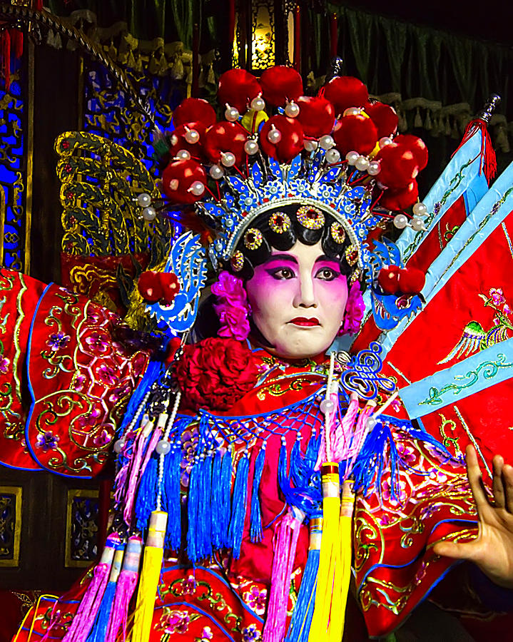 Sichuan Opera in Chengdu Photograph by Mitchell R Grosky