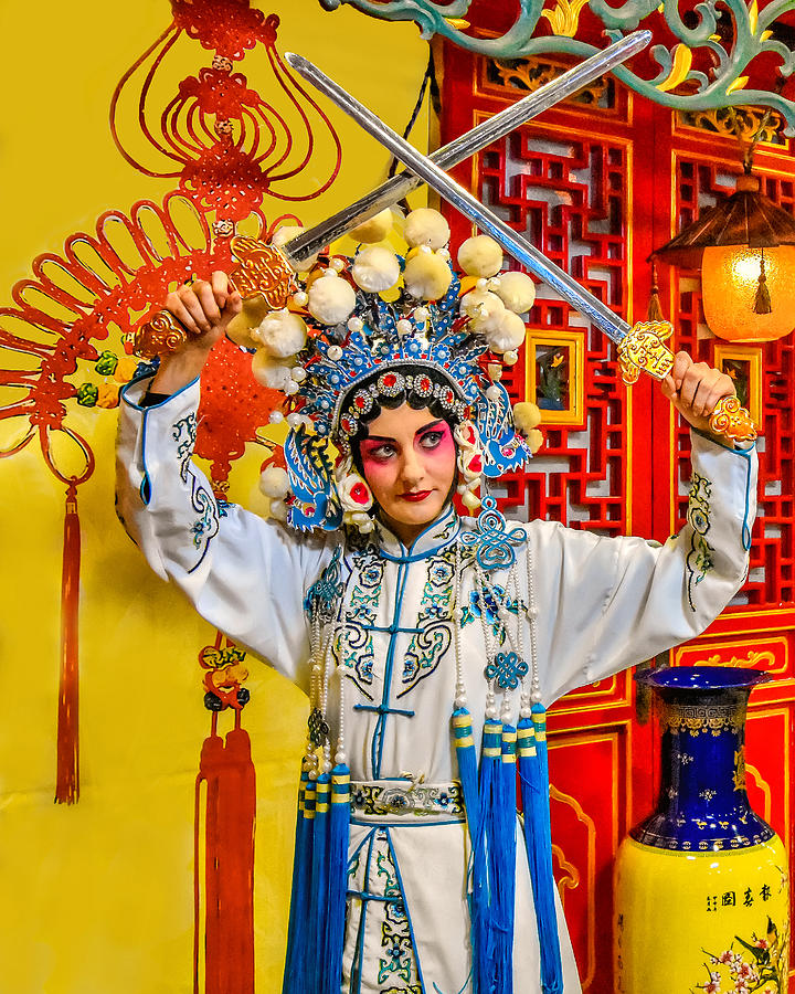 Sichuan Opera in China Photograph by Mitchell R Grosky