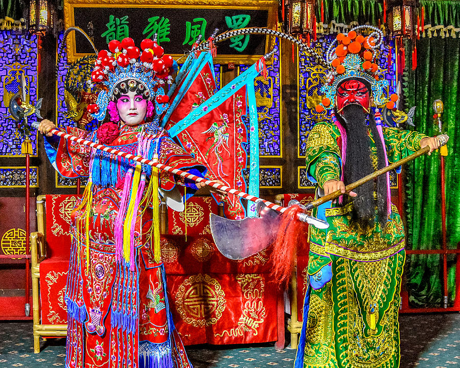 Sichuan Opera Pose in Chengdu Photograph by Mitchell R Grosky