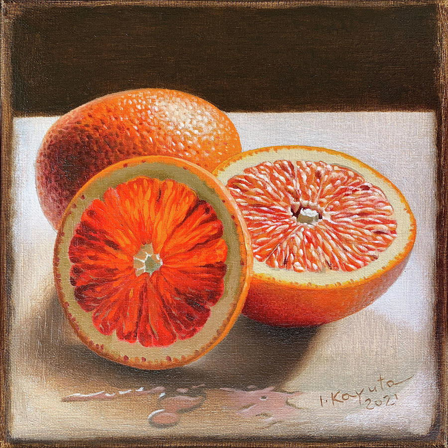 Sicilian Orange Painting by Inesa Kayuta - Fine Art America