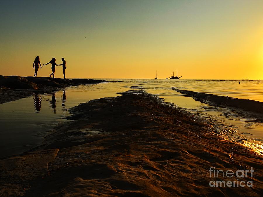 Sunset Photograph - Sicilian Silhouettes by Christine Mignon Sunset Photograph - Sicilian Silhouettes by Christine Mignon