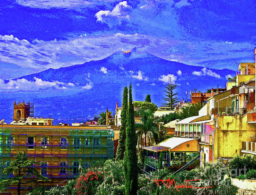 Sicily Mount Etna  Digital Art by Art Mantia