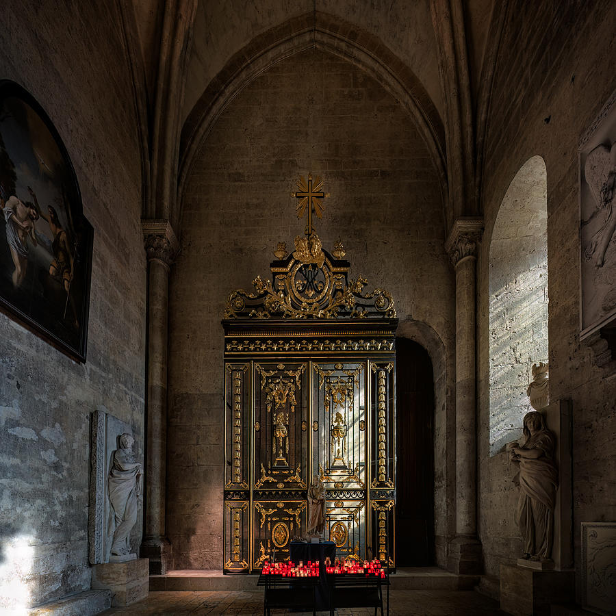 Side Chapel at Chartres Cathedral Photograph by Dave Koch