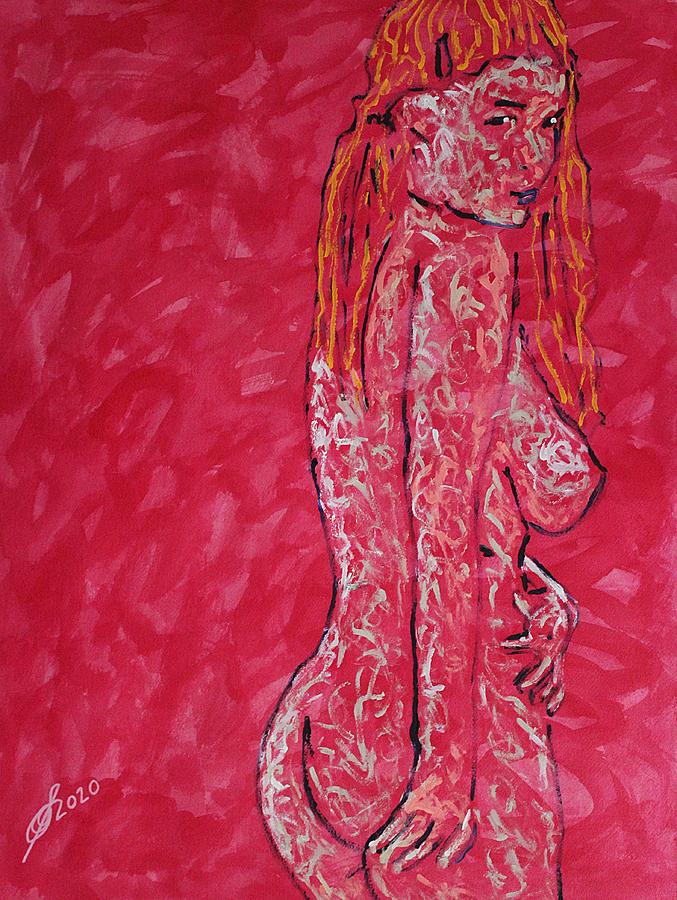 Sidelong original painting Painting by Sol Luckman