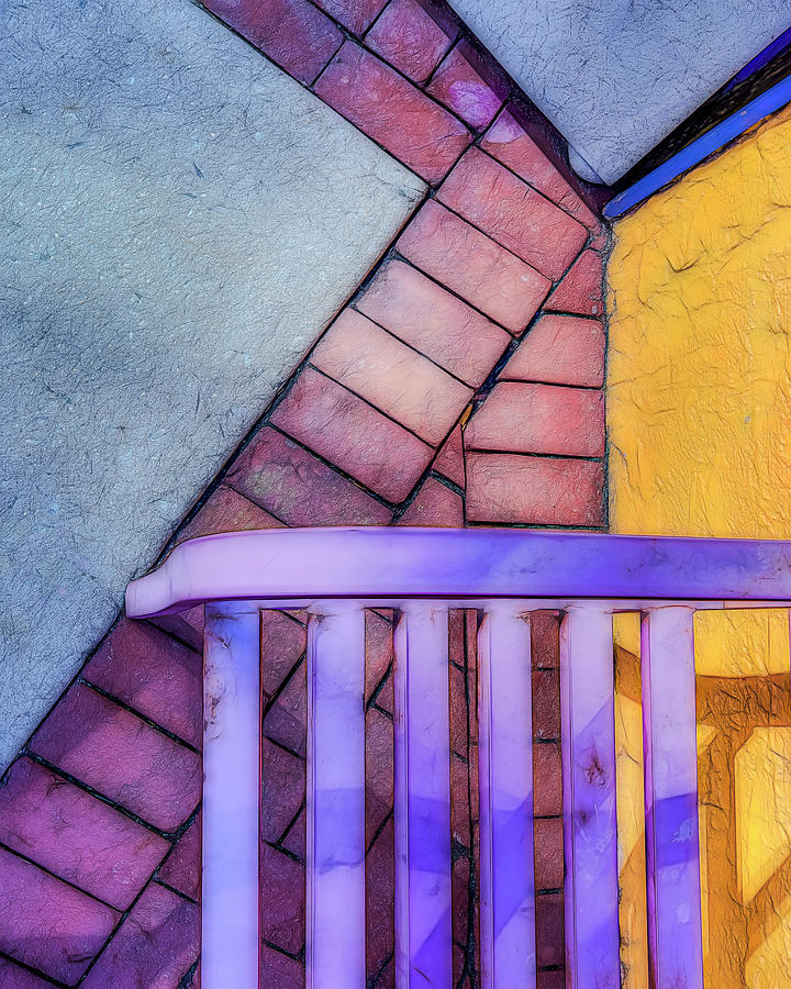 Sidewalk Colors Outside Mexican Reataurant Photograph by Gary Slawsky
