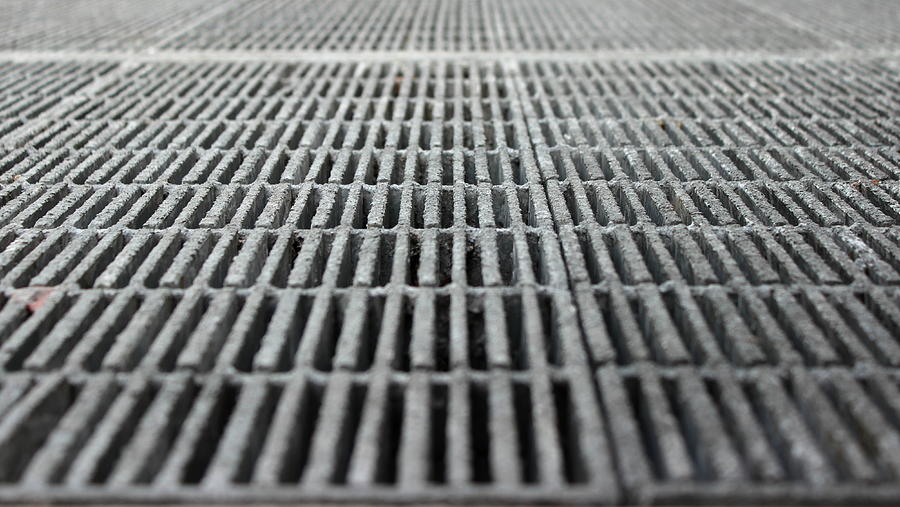 Sidewalk Grate Texture Photograph by Joseph Skompski