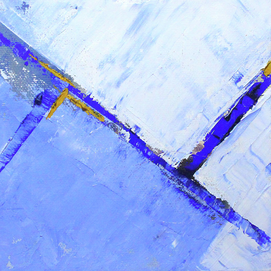 Sideways Blue Painting by Nancy Merkle