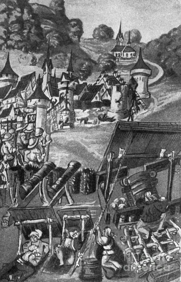 Siege Of Nancy, 1476 Drawing by Granger
