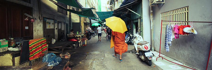 Siem reap cambodia street monk Photograph by Sonny Ryse