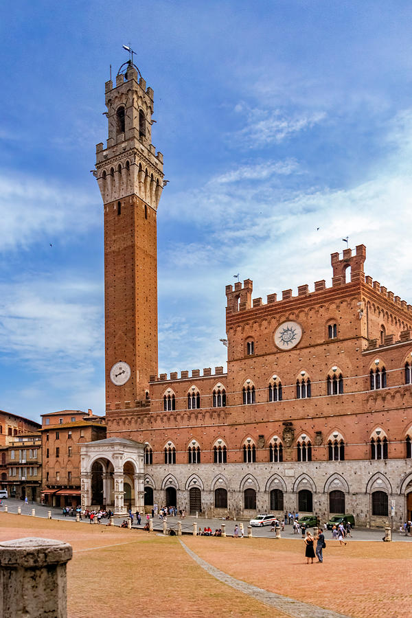 Siena City Hall and Tower Photograph by Carolyn Derstine