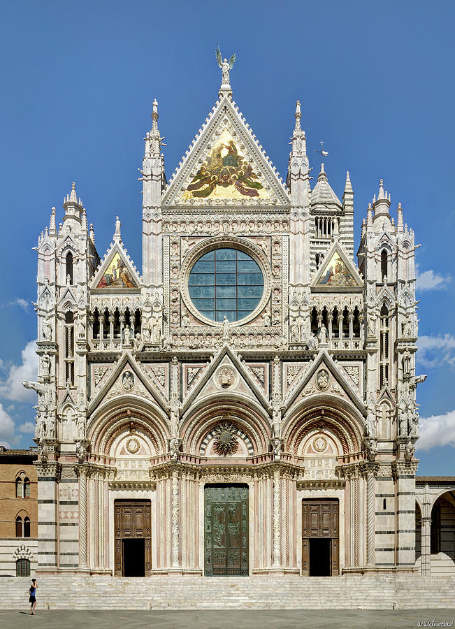 Siena Duomo front 02 Photograph by Weston Westmoreland