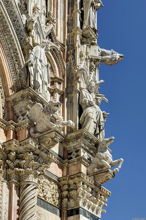 Siena Duomo statues 1 Photograph by Weston Westmoreland