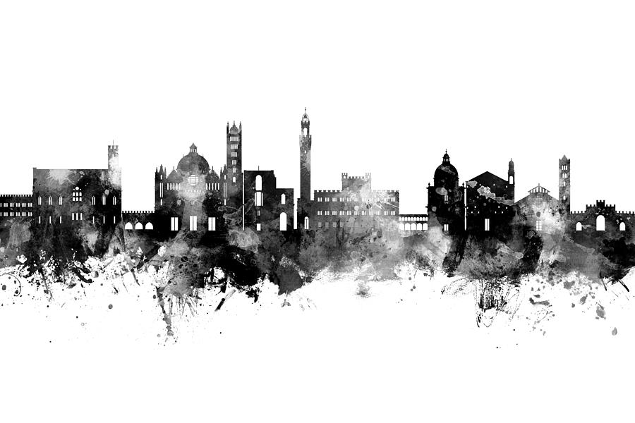 Siena Italy Skyline #56 Digital Art by Michael Tompsett