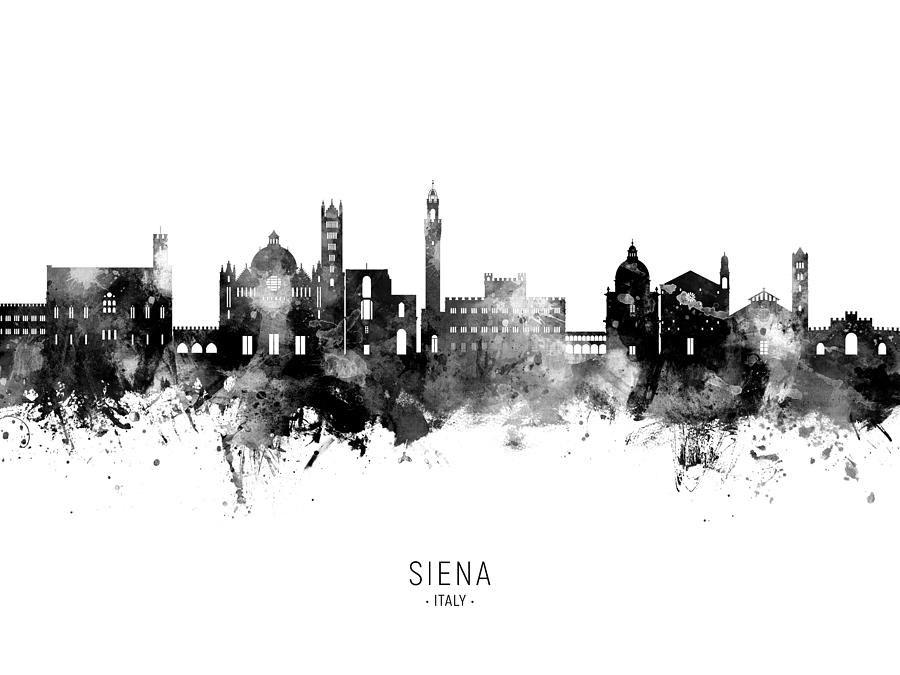 Siena Italy Skyline #62 Digital Art by Michael Tompsett