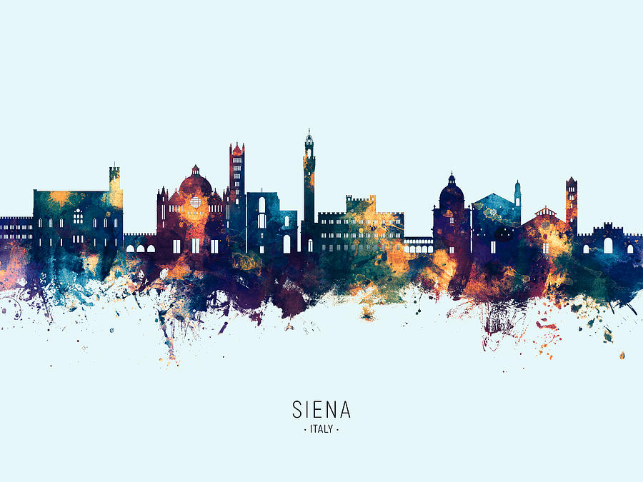 Siena Italy Skyline #64 Digital Art by Michael Tompsett