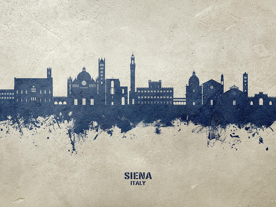 Siena Italy Skyline #72 Digital Art by Michael Tompsett