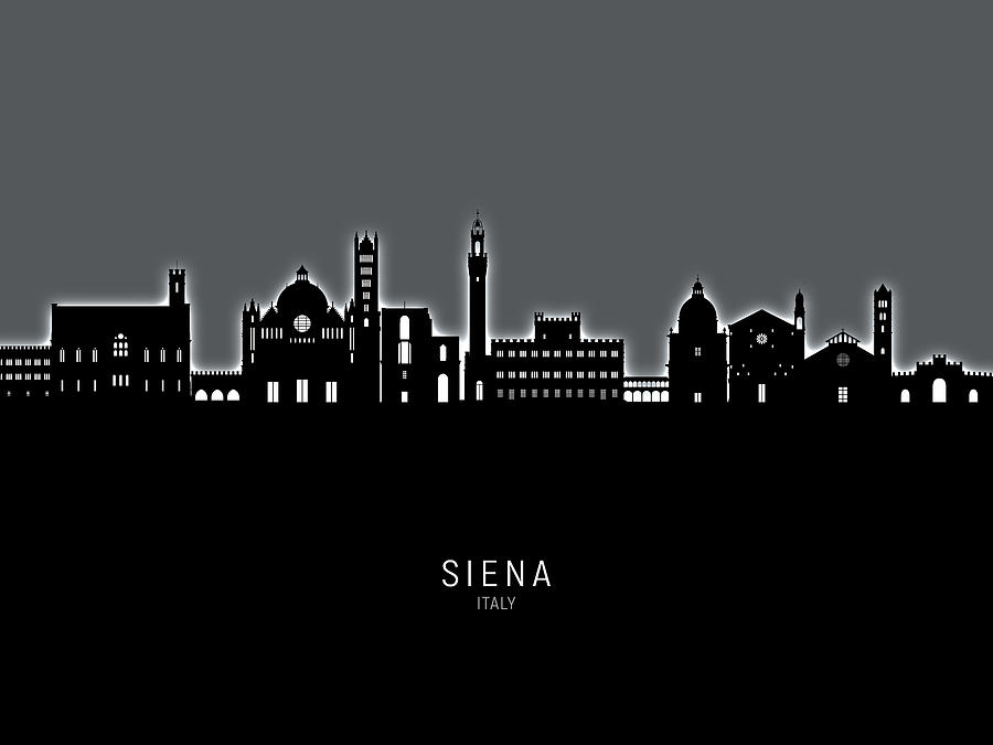 Siena Italy Skyline #75 Digital Art by Michael Tompsett