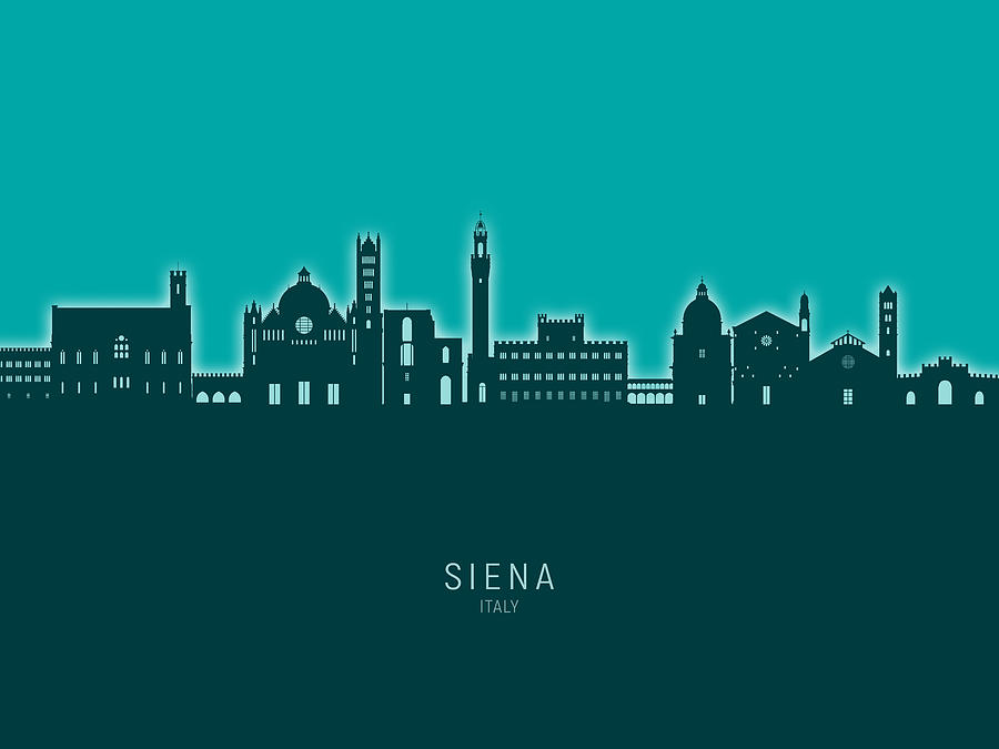 Siena Italy Skyline #76 Digital Art by Michael Tompsett