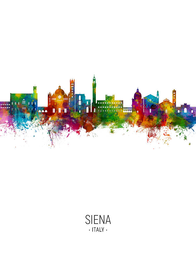 Siena Italy Skyline #83 Digital Art by Michael Tompsett