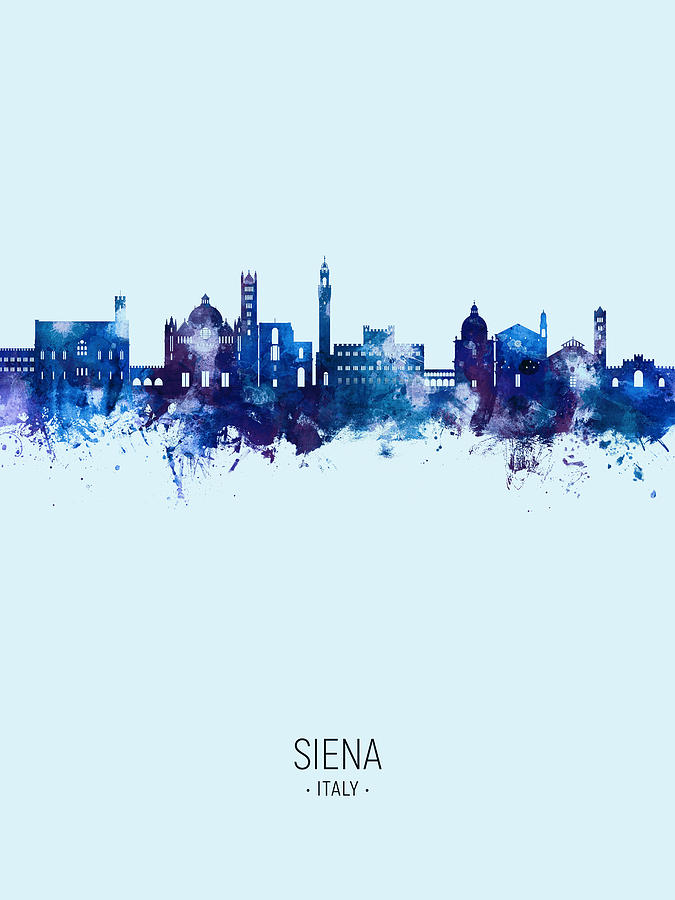 Siena Italy Skyline #85 Digital Art by Michael Tompsett