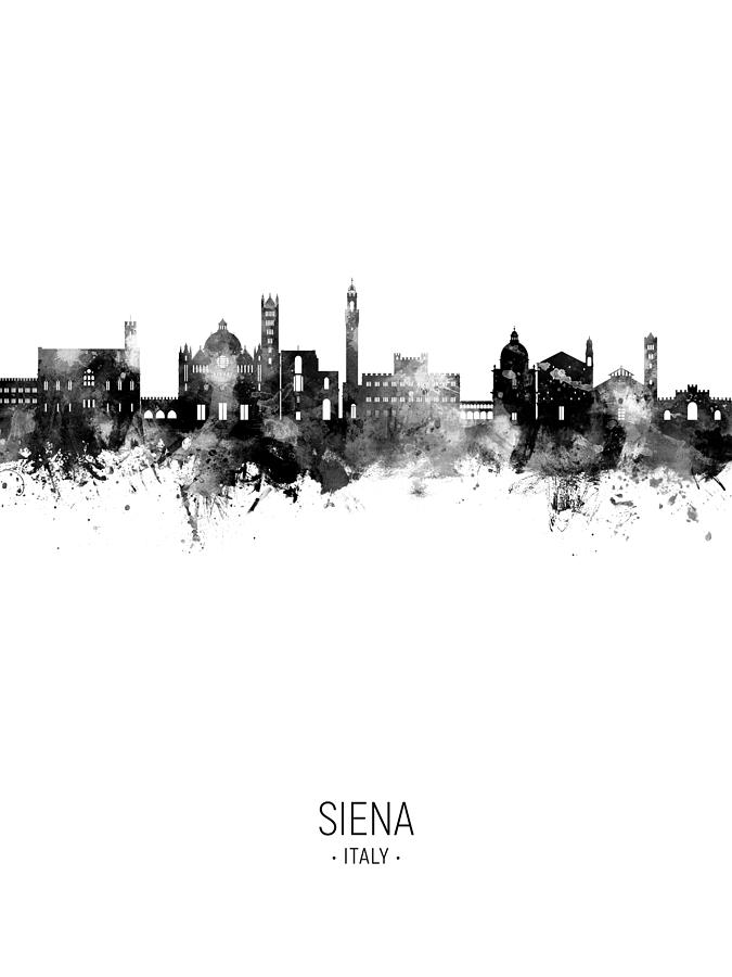 Siena Italy Skyline #87 Digital Art by Michael Tompsett