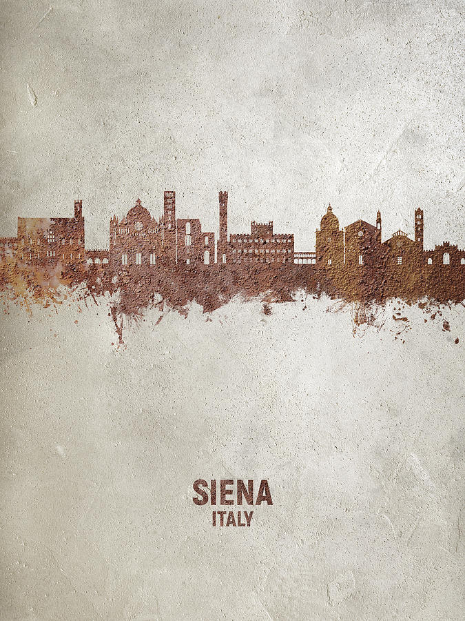 Siena Italy Skyline #99 Digital Art by Michael Tompsett