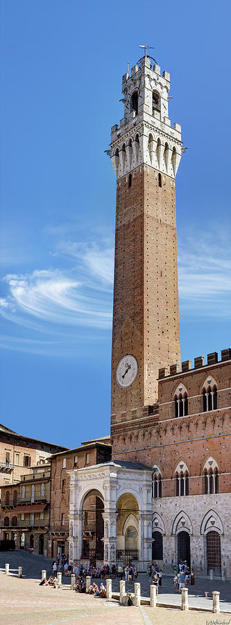 Siena - torre del mangia Photograph by Weston Westmoreland