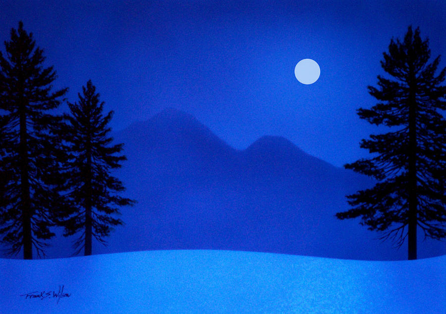 Sierra Moon Painting by Frank Wilson