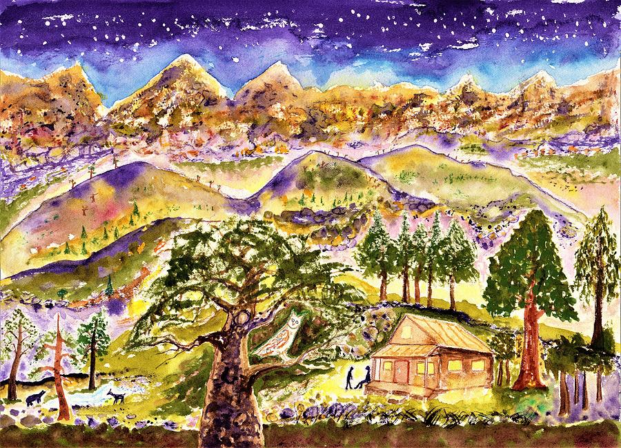 Sierra Mystical Evening Painting by Jim Taylor