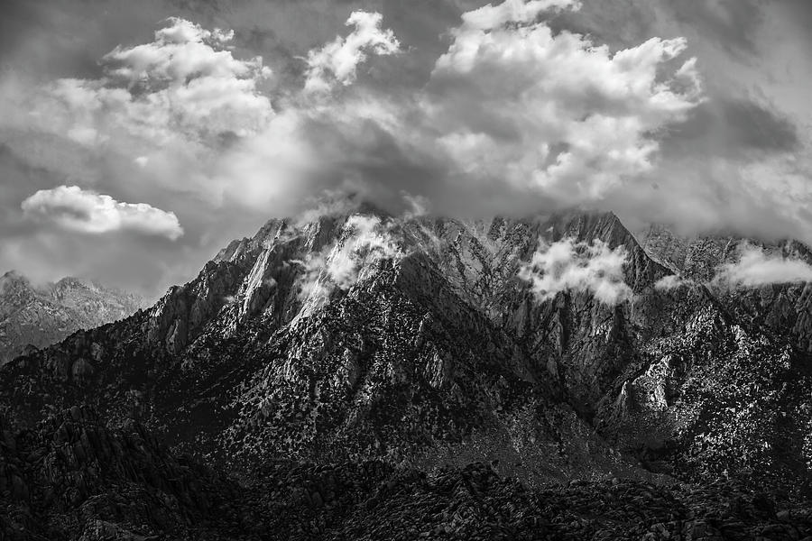 Sierra Peak in the Clouds Photograph by Don Hoekwater Photography