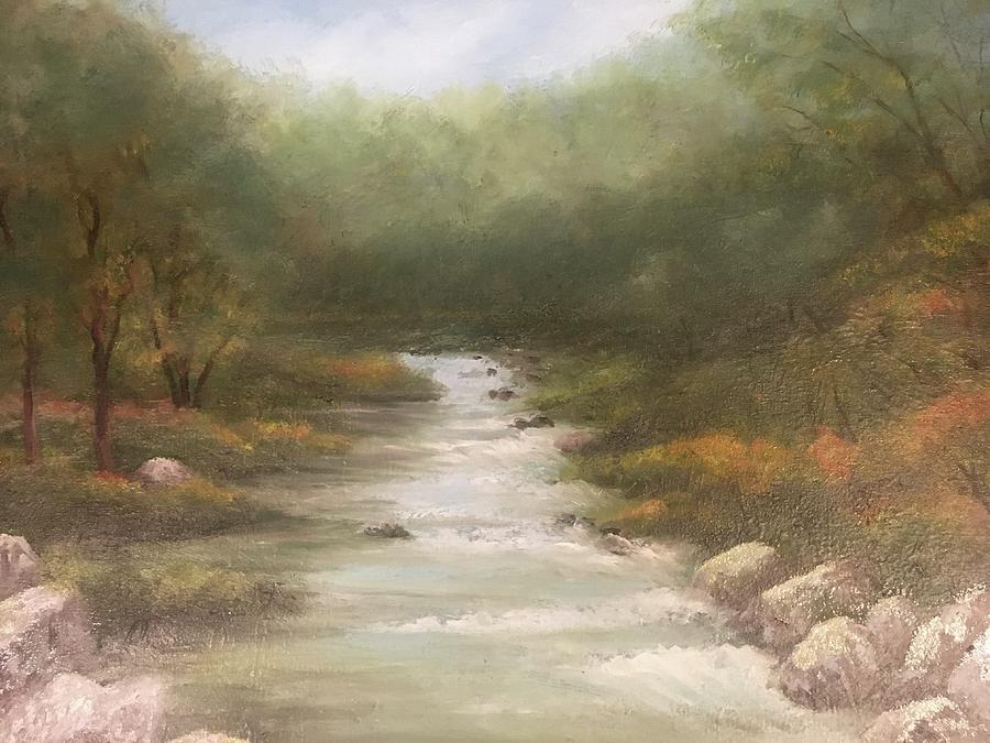 Sierra River Painting by Jose Barba