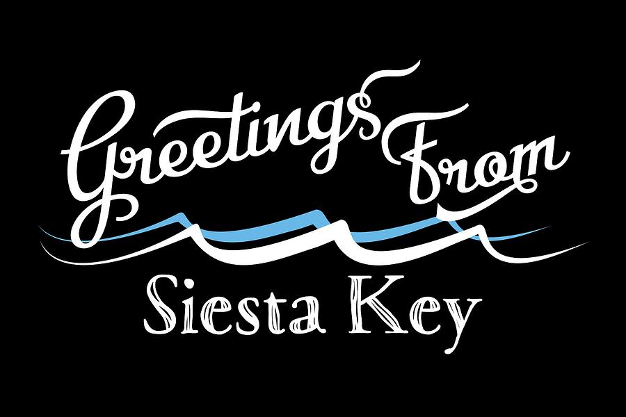 Siesta Key Digital Art - Siesta Key Florida Water Waves by Flo Karp