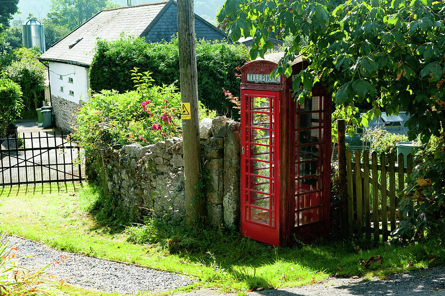 Sigford Red Telephone Box Dartmoor Photograph