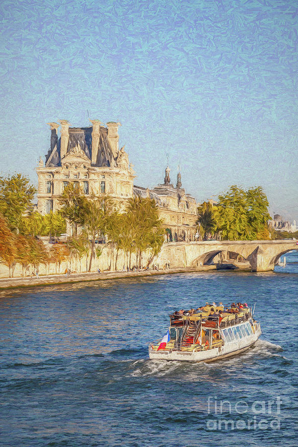 Sightseeing on the Seine Digital Art by Liz Leyden